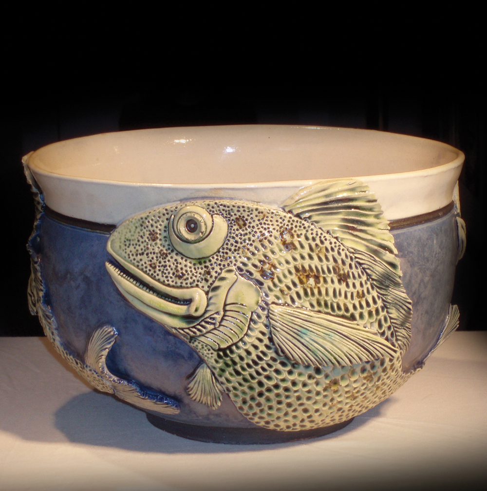 Ceramic Carp caravan bowl
