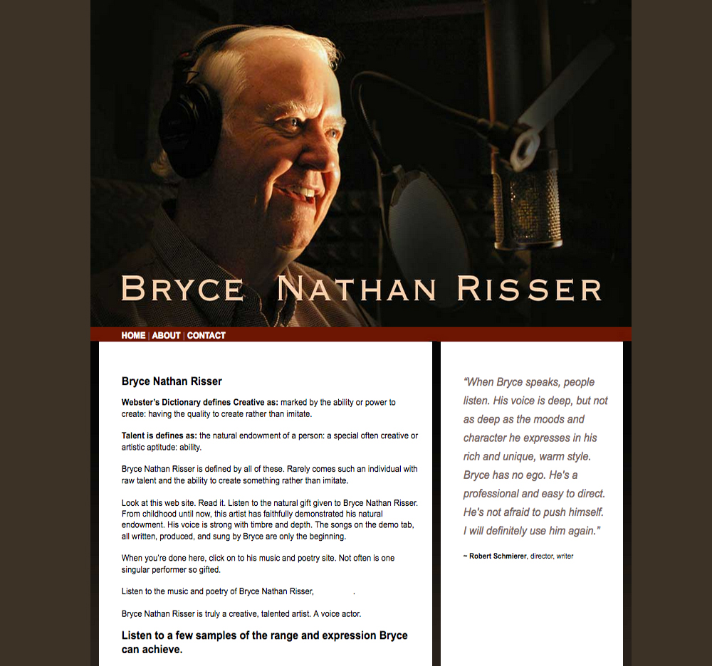The Original Bryce Nathan Risser website