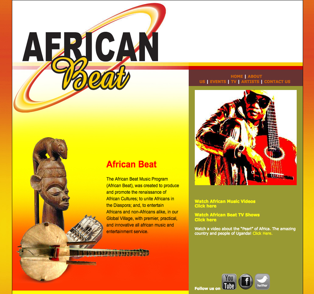 The African Beat music streaming website